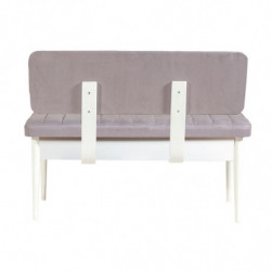 Set mesa comedor extensible y sillas (5 piezas) Vina soho blanco Practica Hogar