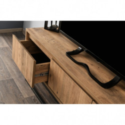 Mueble TV Tılsım 140 pino negro Practica Hogar