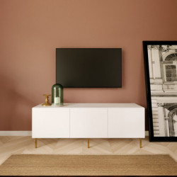 Mueble TV Sezer-L3015 roble blanco Practica Hogar