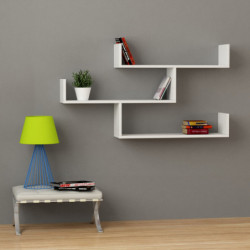 Estante de pared Tibet blanco Practica Hogar
