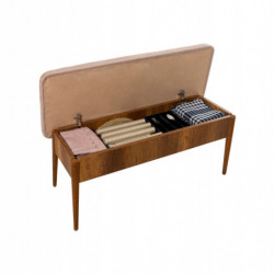 Set mesa comedor extensible y sillas (5 piezas) Vina piedra nogal Practica Hogar