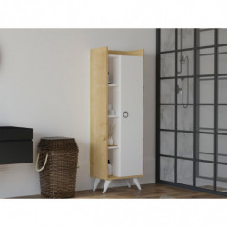 Mueble auxiliar ilgım roble blanco Practica Hogar