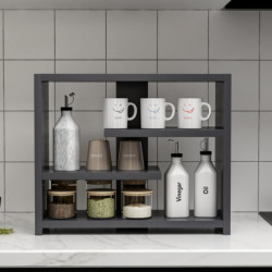 Estante de pared Gupse Antracita Practica Hogar