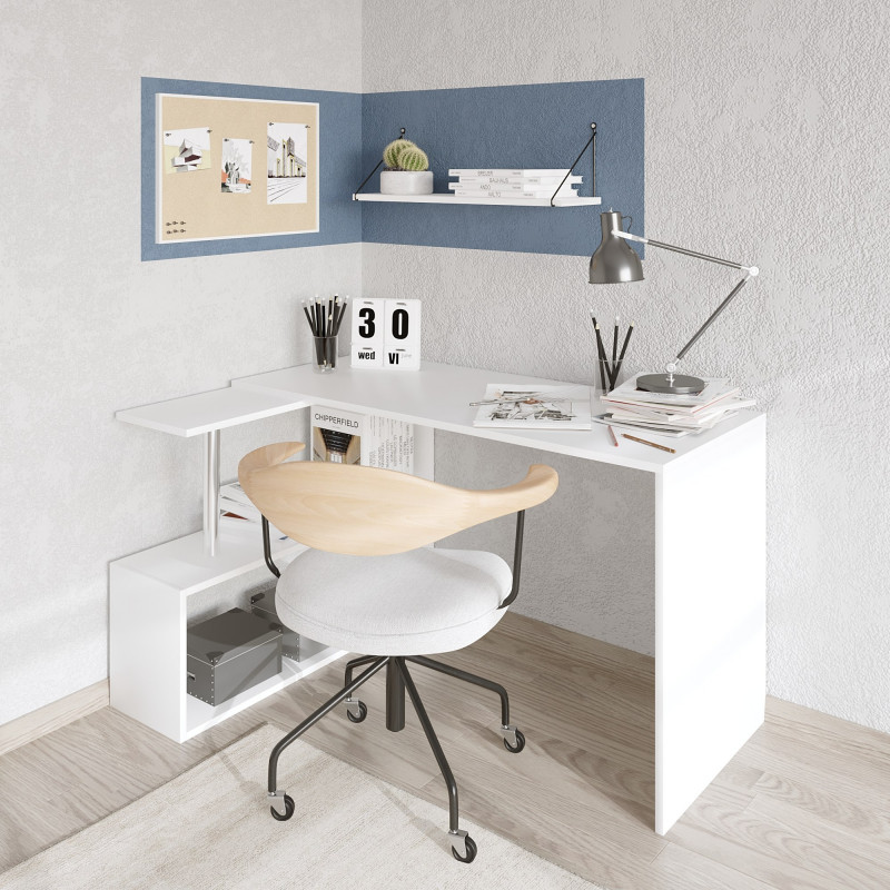 Escritorio de estudio Gelincik blanco Practica Hogar Escritorio de estudio Gelincik blanco Practica Hogar