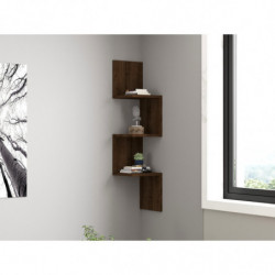 Estante de pared Zikzak nogal Practica Hogar