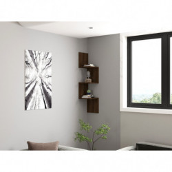 Estante de pared Zikzak nogal Practica Hogar