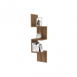 Estante de pared Zikzak nogal Practica Hogar