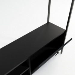 Mueble TV Matty L515 negro Practica Hogar