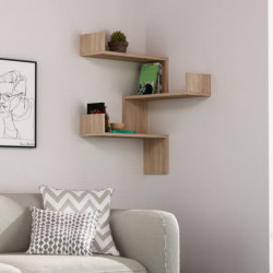 Estante de pared Luksa roble Practica Hogar