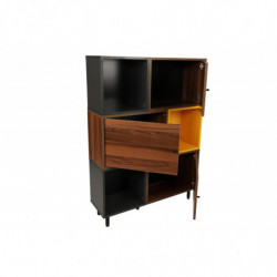 Librería Bengü amarillo antracita nogal Practica Hogar