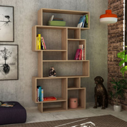 Librería Karmato sonoma roble Practica Hogar
