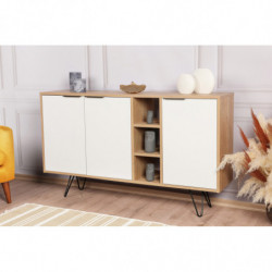 Aparador Clara Console roble blanco Practica Hogar