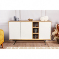 Aparador Clara Console roble blanco Practica Hogar