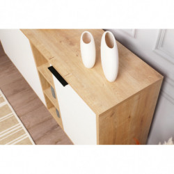 Aparador Clara Console roble blanco Practica Hogar