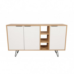 Aparador Clara Console roble blanco Practica Hogar