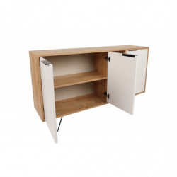 Aparador Clara Console roble blanco Practica Hogar