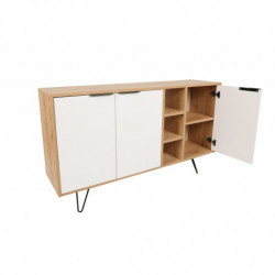 Aparador Clara Console roble blanco Practica Hogar
