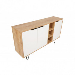 Aparador Clara Console roble blanco Practica Hogar