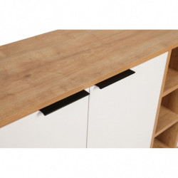 Aparador Clara Console roble blanco Practica Hogar