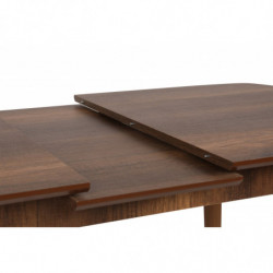 Mesa de comedor extensible Retro 1191 nogal Practica Hogar