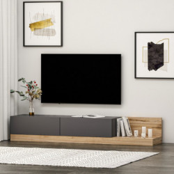 Mueble TV Majör Antracita Nogal Practica Hogar