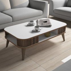 Mesa de centro Eylül blanco Practica Hogar