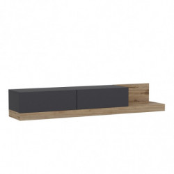 Mueble TV Majör Antracita Nogal Practica Hogar