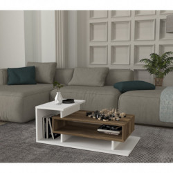 Mesa de centro Spring nogal blanco Practica Hogar