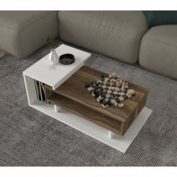 Mesa de centro Spring nogal blanco Practica Hogar