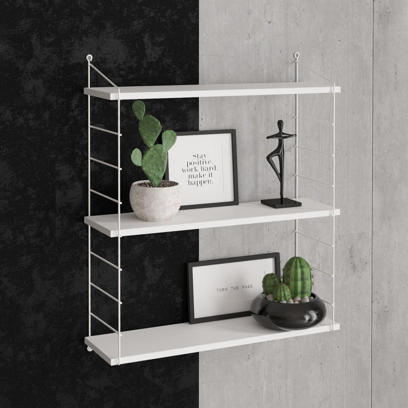 Estante de pared Armoni 3 blanco Practica Hogar Estante de pared Armoni 3 blanco Practica Hogar