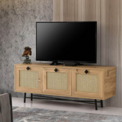 Mueble TV Alcazar 140 roble negro Practica Hogar