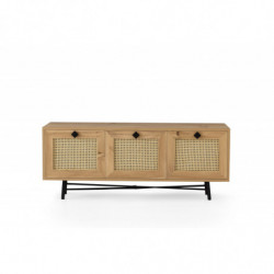 Mueble TV Alcazar 140 roble negro Practica Hogar