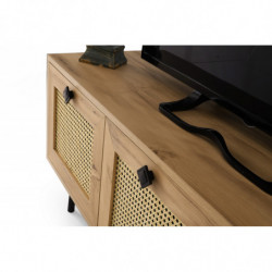 Mueble TV Alcazar 140 roble negro Practica Hogar