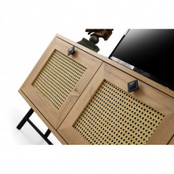 Mueble TV Alcazar 140 roble negro Practica Hogar