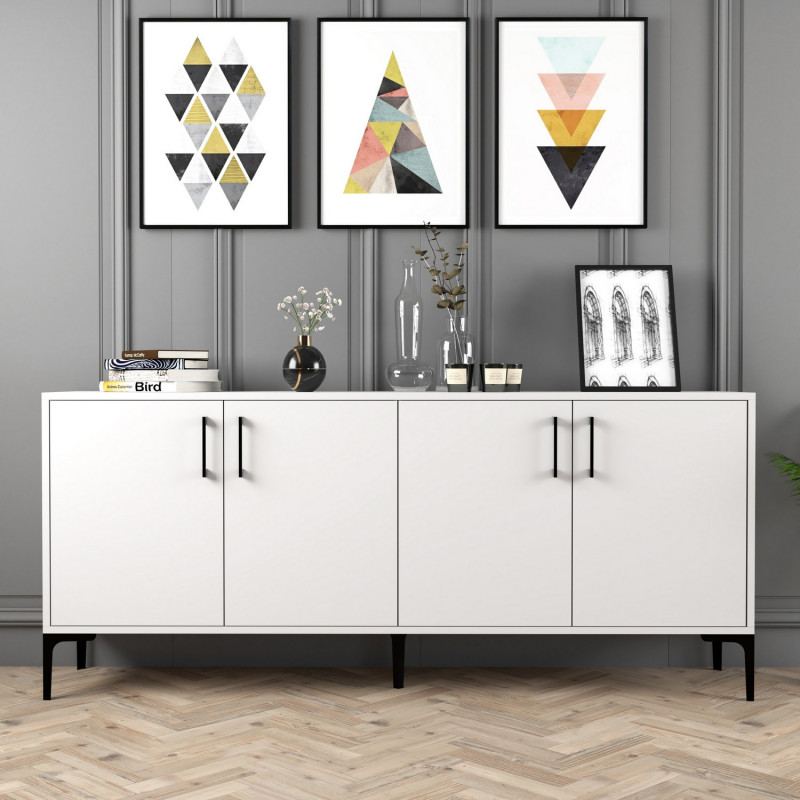 Aparador Kiev blanco Practica Hogar Aparador Kiev blanco Practica Hogar