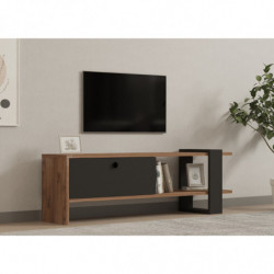 Mueble TV Ova antracita roble Practica Hogar
