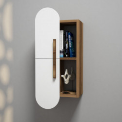 Estante de pared Rose blanco nogal Practica Hogar