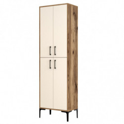 Mueble auxiliar Berlin A crema nogal Practica Hogar