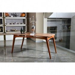 Mesa comedor Touch nogal Practica Hogar