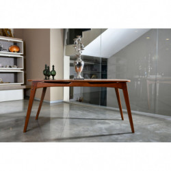 Mesa comedor Touch nogal Practica Hogar