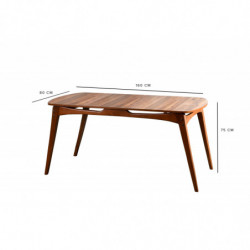 Mesa comedor Touch nogal Practica Hogar