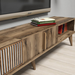 Conjunto de muebles de salón Milan nogal Practica Hogar