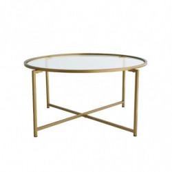 Mesa de centro Gold Sun S404 dorado Practica Hogar