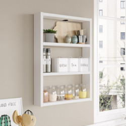 Estante de pared PR1-W blanco Practica Hogar