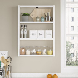 Estante de pared PR1-W blanco Practica Hogar