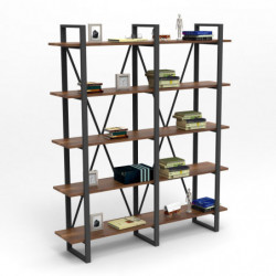 Librería MN05-BA nogal Practica Hogar