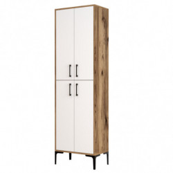 Mueble auxiliar Berlin A blanco nogal Practica Hogar