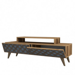 Mueble TV City calcedonia nogal Practica Hogar