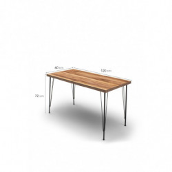 Mesa comedor Blenddy 001 roble negro Practica Hogar