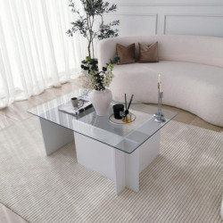 Mesa de centro Escape blanco Practica Hogar